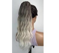 Coleta Sintética Ondulada De 45 Cm Para Mujer: Extensión De Cola De Caballo Sintética Con Cordón