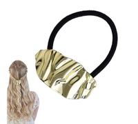 Coletero de cola de caballo dorado para coleta - Puños geométricos para cola de caballo | Coletero de cola de caballo | Diadema de metal de para Fre