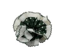 Coletero de encaje con puntos para mujeres y niñas, multicapa, elástico, para peinar el cabello, accesorio para peinar el cabello