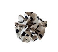 Coletero de Lunares Para Mujer 1pc Double-layer Polka Dot Fungus Side Large Intestine Scrunchie, Elegant Tied Buns And Ponytails Head Rope For Daily(1pc white)