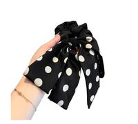 Coletero de Lunares Para Mujer 1PC Elegant Women's Hair Tie With Polka Dot Stylish Bow, Vintage Luxurious Hair Rope Accessory(Color1)