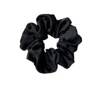 Coletero de Lunares Para Mujer 2pcs 11cm Cute Dot Satin Scrunchies Bands For Women Girls Hair Ring Rope Ornament Hair Accessories(Black)