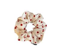 Coletero de Lunares Para Mujer Dot Plaid Scrunchies Women Girls Elastic Hair Rubber Bands Accessories Tie Hair Ring Rope Headdress Headwear Ornament(Red Dot)