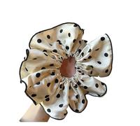 Coletero de Lunares Para Mujer Elegant Polka Dot Large Intestine Loop Hair Accessory Classic Fabric Hair Rope Large Intestine Loop Hair Accessory(White)