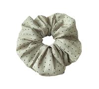 Coletero de Lunares Para Mujer Gentle Elegant Dot Scrunchies Women Girls Elastic Hair Rubber Bands Accessories Tie Hair Ring Rope Headdress Headwear(Gray green dot)