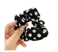 Coletero de Lunares Para Mujer Leopard Scrunchies Zebra Pattern Hair Rope Women Girls Dot Hair Ties Ponytail Holder Elastic Hair Band Lady Rubber Band(227-black-21)