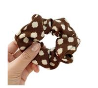 Coletero de Lunares Para Mujer Leopard Scrunchies Zebra Pattern Hair Rope Women Girls Dot Hair Ties Ponytail Holder Elastic Hair Band Lady Rubber Band(227-Coffee-21)