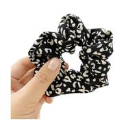 Coletero de Lunares Para Mujer Leopard Scrunchies Zebra Pattern Hair Rope Women Girls Dot Hair Ties Ponytail Holder Elastic Hair Band Lady Rubber Band(227-black-23)