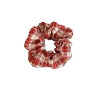 Coletero de Lunares Para Mujer Polka Dot White Red Scrunchies Girls Hair Ties Ropes Women Low Ponytail Holder Large Elastic Hair Bands(Red)