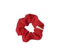 Coletero de Lunares Para Mujer Red Festive Cute Dot Scrunchies Women Girls Elastic Hair Rubber Bands Accessories Tie Hair Ring Rope Headdress Headwear(Labeled)