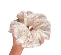 Coletero de Lunares Para Mujer Scrunchies For Girls Elastic Hair Rubber Bands Women Large Hair Tie Black Hair Ring Rope Hairbands Headdress(GRAY)