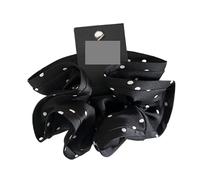 Coletero de Lunares Para Mujer Scrunchies For Girls Elastic Hair Rubber Bands Women Large Hair Tie Black Hair Ring Rope Hairbands Headdress(White)