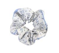 Coletero de Lunares Para Mujer Sea Blue Polka Dot Hair Ties Rubber Sweet Headwear Versatile Floral Plaid Hair Ropes For Girls Women(Color4)
