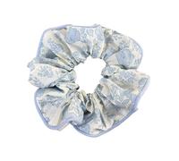 Coletero de Lunares Para Mujer Sea Blue Polka Dot Hair Ties Rubber Sweet Headwear Versatile Floral Plaid Hair Ropes For Girls Women(Color6)