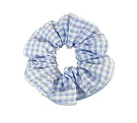 Coletero de Lunares Para Mujer Sea Blue Polka Dot Hair Ties Rubber Sweet Headwear Versatile Floral Plaid Hair Ropes For Girls Women(Color3)