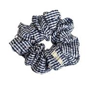 Coletero de Lunares Para Mujer Sea Blue Polka Dot Scrunchies Gilrs Floral Plaid Hair Ties Ropes Women Sweet Versatile Rubber Bands(Blue)