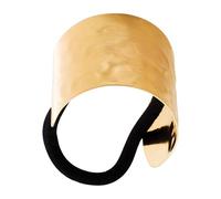 Coletero de metal para coletas, puño de metal para cola de caballo, gomas elásticas geométricas para coletas | Exquisito accesorio de cuerda de pelo