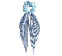 Coletero de pelo de moda con lazo floral, elegante accesorio para el pelo para fiestas, añade romance para varios peinados