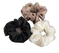 Coletero De Tela 3 coleteros elegantes de gasa transparente con tonos suaves y voluminosos for el pelo, perfectos for un estilo minimalista, looks diarios, accesorios