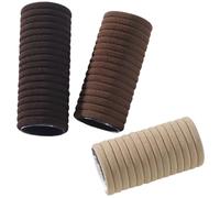 Coletero De Tela 50/100 unidades de bandas elásticas for el pelo negras for mujeres y niñas, accesorios for coleteros(Coffee mixed,100pcs)