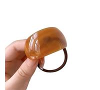 Coletero De Tela Hebilla semicircular ovalada de acetato for el cabello for mujer, coleteros elásticos vintage, accesorios for la cabeza(Color 4)