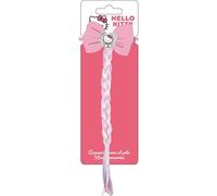 Coletero extensible para el cabello Hello Kitty con moño rosa y trenza decorativa | Accesorio infantil tipo extensión con diseño kawaii Sanrio