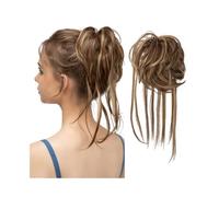 Coletero Extensiones de cabello sintético con moño desordenado, elástico y ondulado natural for mujer Extensión(10HM27)