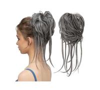 Coletero Extensiones de cabello sintético con moño desordenado, elástico y ondulado natural for mujer Extensión(4 60)