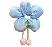 Coletero para el pelo con diseño de flores 3D para niños, de tela elástica, para coleta, lazos para el pelo para niñas, accesorios para el cabello elásticos suaves