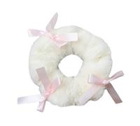 Coletero para el pelo para mujeres y niños, con lazo de felpa, soporte para cola de caballo para uso diario, accesorios de peinado