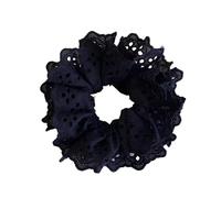 Coletero Seda 2 coleteros de encaje for mujer, bandas elásticas for el pelo, coleteros, bandas de goma for atar, aros for el pelo(Black)