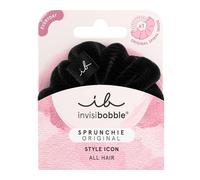 Invisibobble Sprunchie coletero negro Dusk till Dawn x1 - Scrunchie de tela con goma de pelo en espiral al interior - Coleteros pelo mujer y hombre confortable