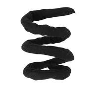 Coletero universal con cierre en espiral, portátil, elegante, flexible, de alambre de hierro, color negro