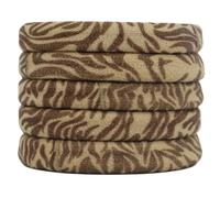 Coletero vintage de animales para mujer, accesorios de peinado para uso casual y formal, 5 unidades