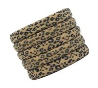 Coletero vintage de animales para mujer, accesorios de peinado para uso casual y formal, 5 unidades