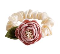 Coletero vintage para adolescentes, niñas, flores, tocado elegante