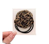 Coleteros 1/2 piezas de gomas elásticas for el pelo con estampado leopardo y rosas, accesorios bonitos dulces for coletas Para la mujer(Color-2)