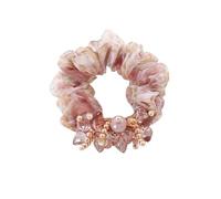 Coleteros 1 banda for el cabello de organza, hilo seda, tela cristal, tocado flores, cuerda goma elástica for for niña Para Pelo(A beige)