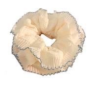 Coleteros de encaje de moda para mujer, de gran tamaño, con doble capa, banda elástica para el pelo, todos los accesorios a juego