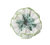 Coleteros de encaje for mujer, coleteros elásticos for niña, aros for el pelo, gomas for el pelo grandes a cuadros, tocados Para Mujeres Cabello Grueso Y Largo(1Pc Style J)