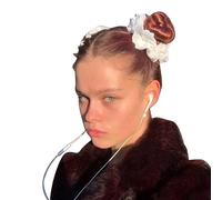 Coleteros de encaje para el pelo, coleteros elásticos para el cabello, coleteros grandes para el pelo, estilo vintage, accesorios femeninos