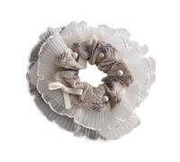 Coleteros de encaje para mujer, estéticos franceses, accesorios para el cabello, tocado elegante