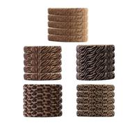 Coleteros de poliéster grandes y suaves para el pelo, cómodos soportes para coleta con estampado de leopardo para mujeres y niñas