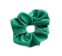 Coleteros de satén liso for mujer y niña, accesorios for el cabello de mujer con bandas de goma, coleteros grandes(Green)