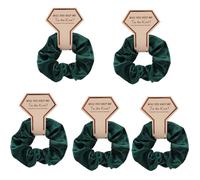 Coleteros de seda para el pelo de dama de honor, accesorios de fiesta, accesorio para boda, fiesta, 5 unidades