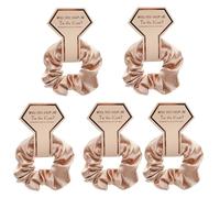Coleteros de seda para el pelo de dama de honor, accesorios de fiesta, accesorio para boda, fiesta, 5 unidades