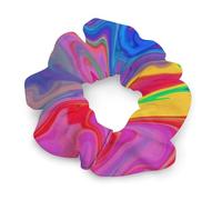 Coleteros elásticos con diseño tie-dye de The New Science para mujer, ideales para trenzas y como accesorios para el cabello.