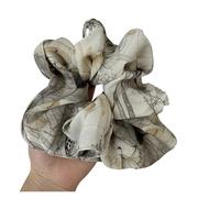 Coleteros elásticos de satén con teñido anudado, tela pintura al óleo, accesorios for el cabello cuerda retro sencilla para Todo Tipo y Estilo de Cabello(Color2)