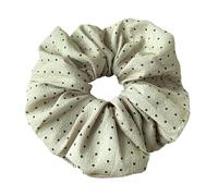 Coleteros elásticos elegantes para el pelo con diseño francés de lunares, postizo de pelo para mujer, accesorio de moda para deportes y uso diario
