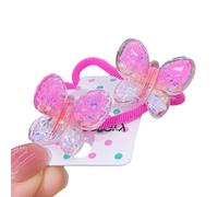 Coleteros elásticos para el pelo con diseño de mariposa de color brillante para niños y mujeres, para niñas pequeñas